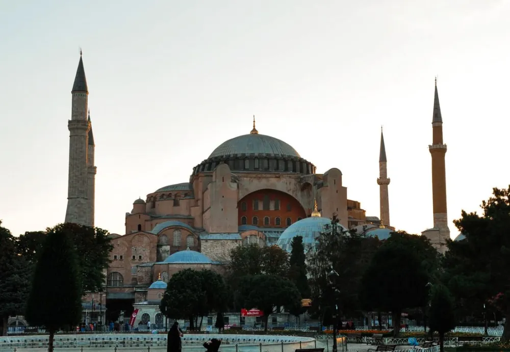 Hagia Sophia at golden hour, Sultanahmet, Istanbul
